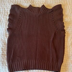 Evereve Women's Brown Knit Sweater
